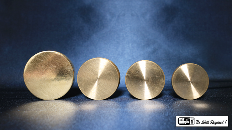Nested Coin Box Brass (4) | Mr. Magic