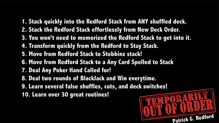 Temporarily Out of Order | Patrick Redford