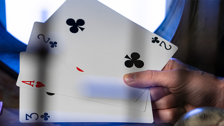 Michael Skinner's Ultimate Bicycle Jumbo 3 Card Monte (Blue) | Murphy's Magic