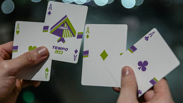 Tempo-Lab Purple Playing Cards