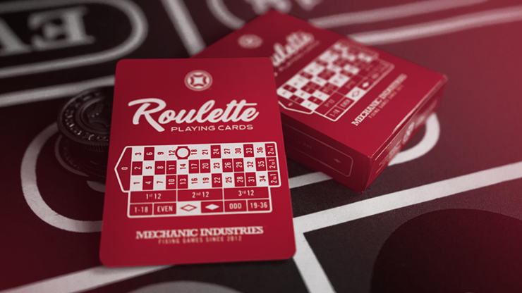 Roulette (Red) Playing Cards | Mechanic Industries