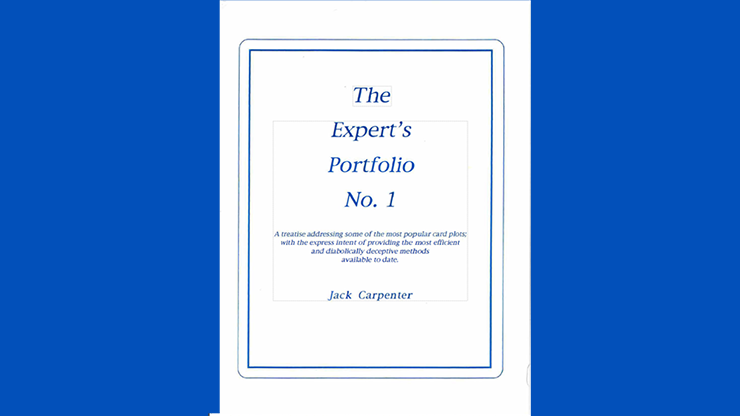 Expert's Portfolio | Jack Carpenter - (Download)
