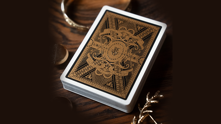 King's Head (Black and Gold Foil) Playing Cards | Joker and the Thief