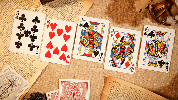 Mr. Black V2 (Red) Playing Cards