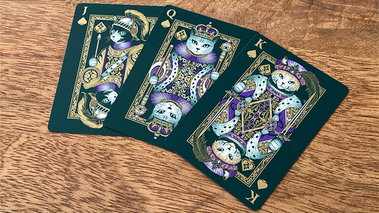 Neko Royal Green Playing Cards