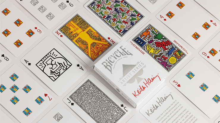 Bicycle Keith Haring (Box Set Red and Blue) Playing Cars | US Playing Cards