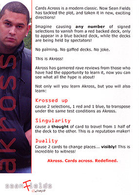 Akross | Sean Fields - DVD