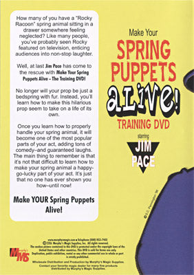 Make Your Spring Puppets Alive - Training DVD | Jim Pace - DVD