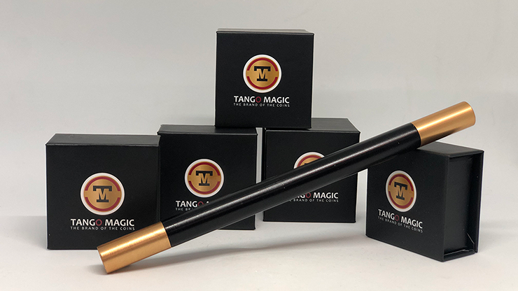 Mini Magic Wand in Black with gold tips (W004)) | Tango magic