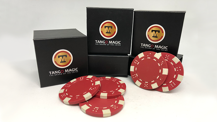 TUC Poker Chip Red plus 3 regular chips (PK002R) | Tango magic