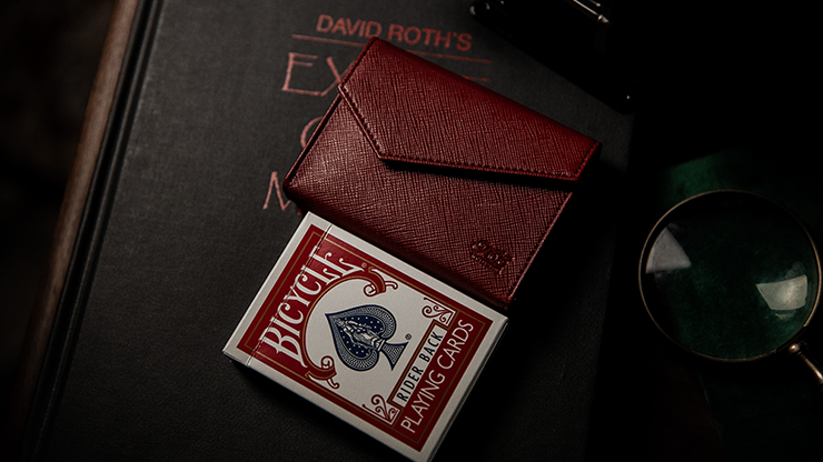 Luxury Leather Playing Card Carrier (red) | TCC