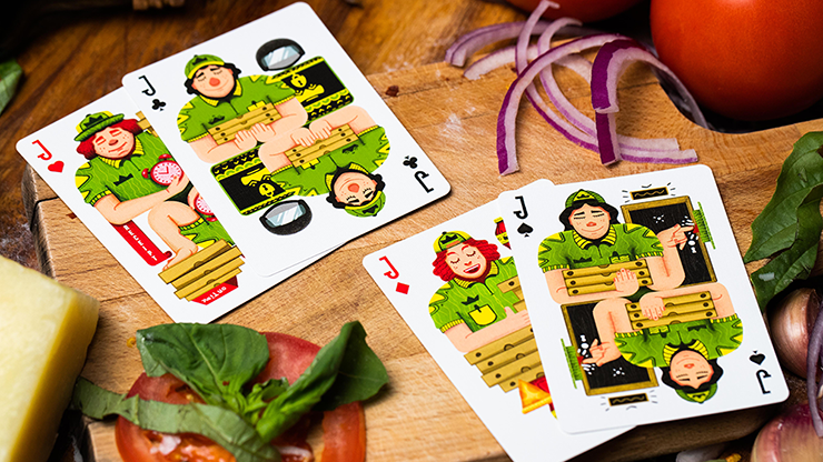 The Royal Pizza Palace (Gilded) Playing Cards Set | Riffle Shuffle