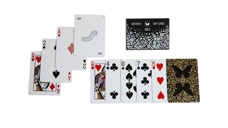 Gaff pack for Butterfly Playing Cards Marked (Black and Gold) | Ondrej Psenicka