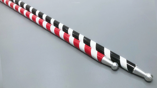 The Ultra Cane (Appearing / Metal) Black/White Stripe | Bond Lee