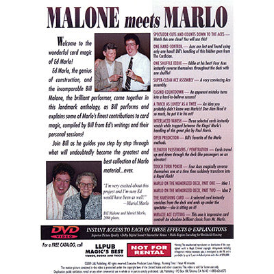 Malone Meets Marlo Vol.2 | Bill Malone - (DVD)