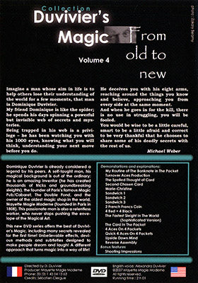 Duvivier's Magic Vol. 4: From Old To New | Dominique Duvivier - (DVD)