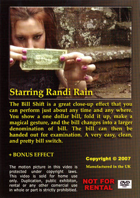 Bill Shift (PK Ring Effects Vol. 1) | Randi Rain - (DVD)