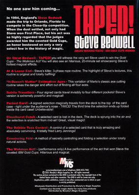 Taped! | Steve Bedwell - (DVD)