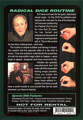 Radical Dice Routine (With Dice) | Sol Stone - (DVD)