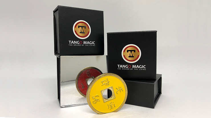 Chinese Coin (CH0020) Red & Yellow | Tango Magic s