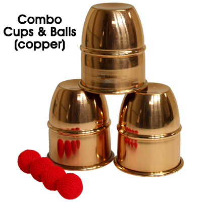 Combo Cups & Balls (Copper) | Premium magic 