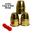 Jumbo Cups & Balls (Brass) | Premium Magic 