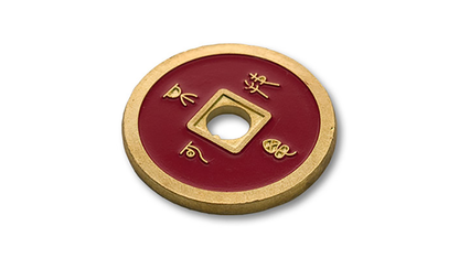 Dollar Size Chinese Coin (Black and Red) | Tango (CH037)