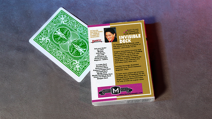 Invisible Deck Bicycle (Green) 