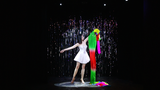 Rainbow Silk Fountain Streamer | Yan Yan Ma and Magiclism 