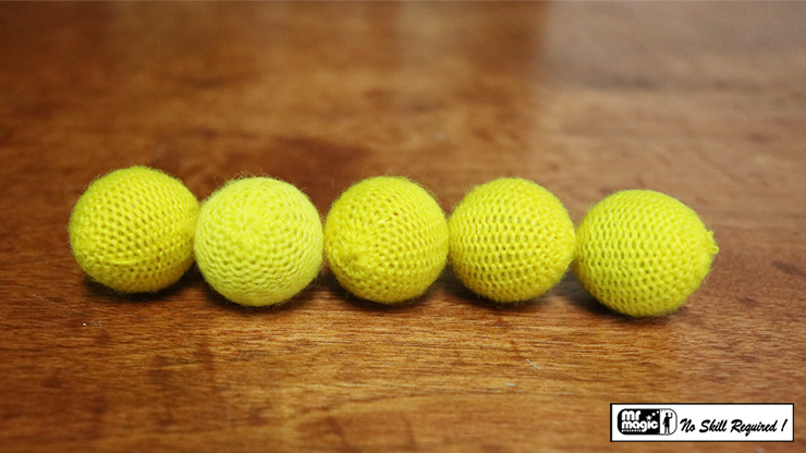 Crochet 5 Ball combo Set (1"/Yellow) | Mr. Magic 