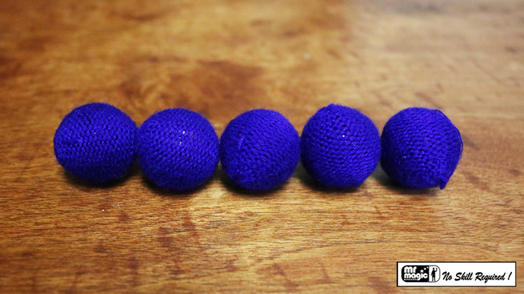 Crochet 5 Ball combo Set (1"/Blue) | Mr. Magic 