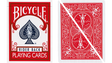 Split Pop Eyed Popper Deck Bicycle (Red)