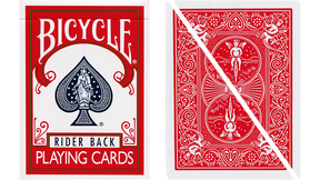 Split Pop Eyed Popper Deck Bicycle (Red)