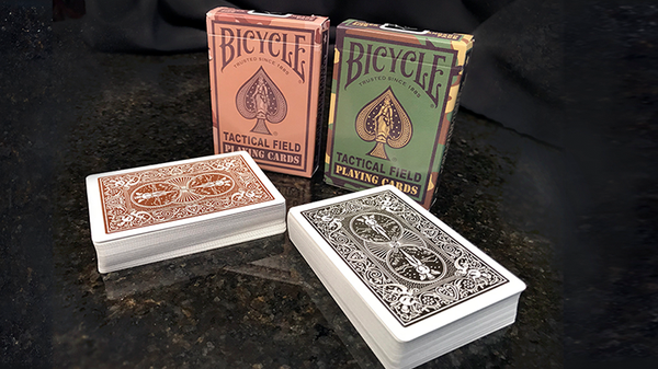 Bicycle Tactical Field Green Camo/Brown Camo (6 Decks) | US Playing Card Co
