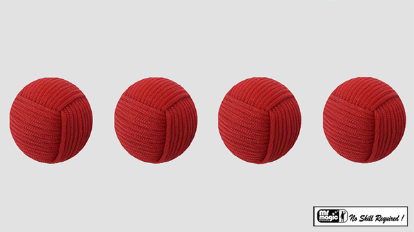 Rope Balls 1 inch / Set of 4 (Red) | Mr. Magic 