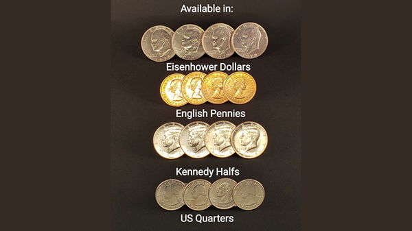 Symphony Coins (US Quarter) Gimmicks and Online Instructions | RPR Magic Innovations 
