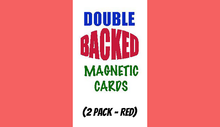 Magnetic Cards (2 pack/Red) | Chazpro Magic. 