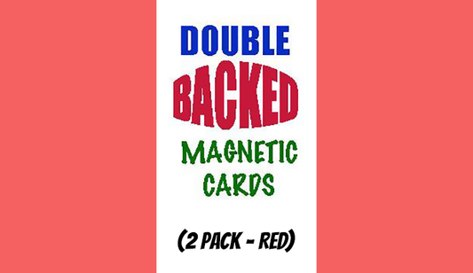 Magnetic Cards (2 pack/Red) | Chazpro Magic. 