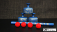 Indian Street Cups with Wand (Hand painted blue) | Mr. Magic 