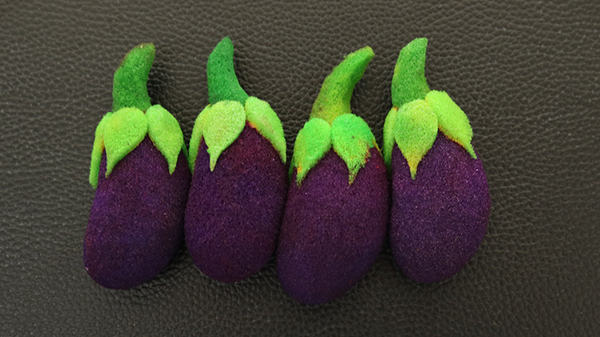 Sponge Emoji EGGPLANT (4PK.) | Andy Amyx