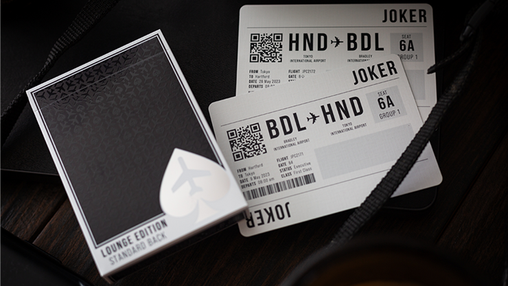 Lounge Edition Unmarked (Tarmac Black) | Jetsetter Playing Cards