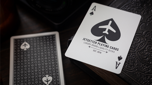 Lounge Edition Unmarked (Tarmac Black) | Jetsetter Playing Cards