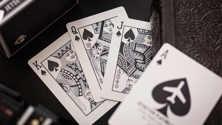 Lounge Edition Marked (Tarmac Black) | Jetsetter Playing Cards