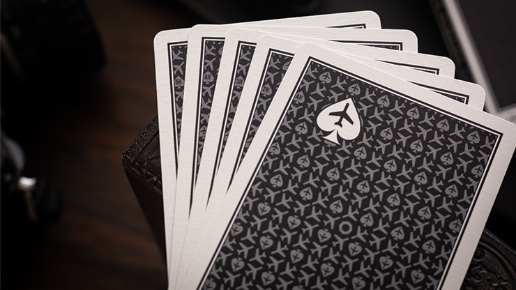 Lounge Edition Marked (Tarmac Black) | Jetsetter Playing Cards