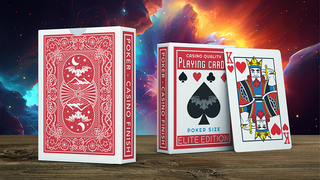 Elite Night Flight (Red) Marked Playing Cards | Steve Dela