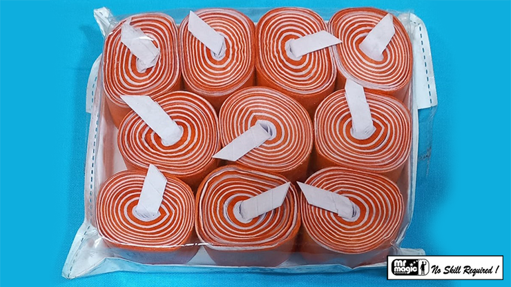 Mouth Coil 60ft/10ct (Orange/White) | Mr. Magic 
