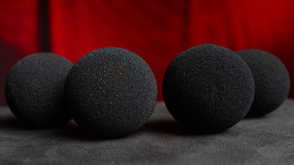 Magic Sponge Balls 4PK BLACK 3" | Murphy's Magic