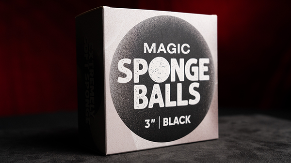 Magic Sponge Balls 4PK BLACK 3" | Murphy's Magic