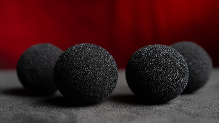 Magic Sponge Balls 4PK BLACK 2" | Murphy's Magic