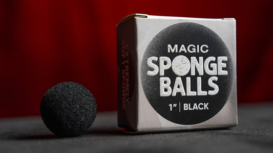 Magic Sponge Balls 4PK BLACK 1" | Murphy's Magic